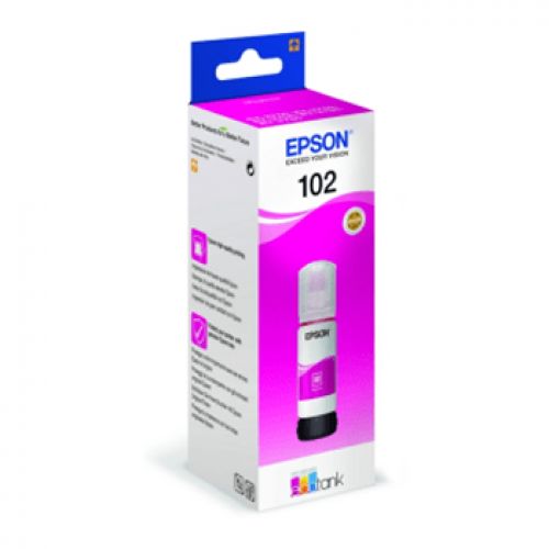 Tinteiro EcoTank 102 ink bottle ET-2700 (C13T03R340) Magenta , Epson , EPST03R340 , 8715946643366
